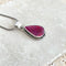 Ruby Red Quartz Teardrop Astrid Pendant