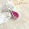 Ruby Red Quartz Teardrop Astrid Pendant