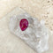 Ruby Red Quartz Teardrop Solange Ring
