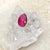 Ruby Red Quartz Teardrop Solange Ring