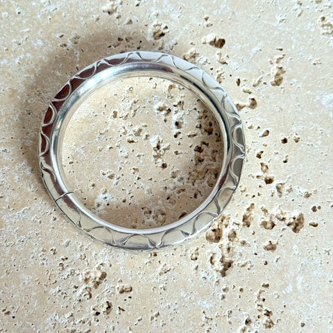 Silver Kutchi Hollow Bangle