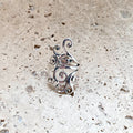 Silver Swirling Vines Ring
