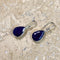 Sapphire Quartz Teardrop Earrings - Grace