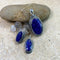 Sapphire Quartz Oval Pendant & Earrings Set - Tulsi