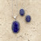 Sapphire Quartz Oval Pendant & Earring Set - Anjali