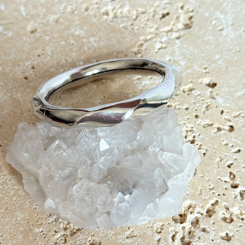 Silver Kutchi Hollow Bangle