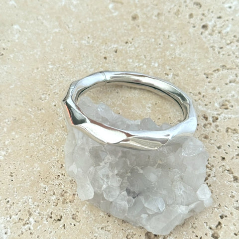 Silver Kutchi Hollow Bangle