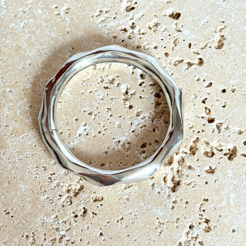 Silver Kutchi Hollow Bangle