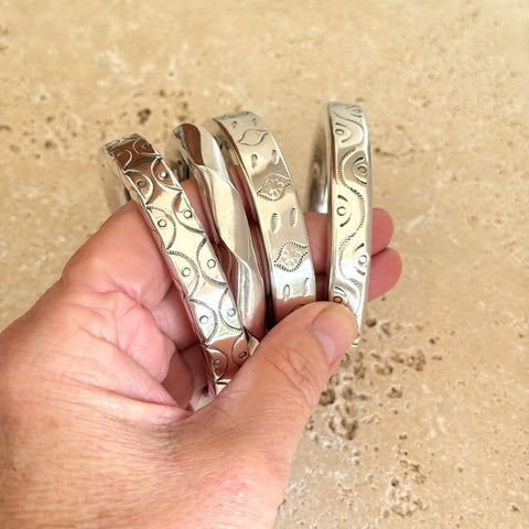 Silver Kutchi Hollow Bangle