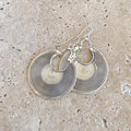 Silver Circle Earrings - Out of Africa