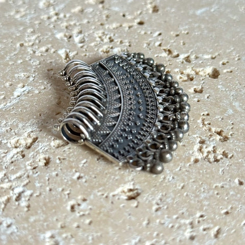 Silver Crescent Pendant