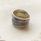 Silver Ethnic Band Ring