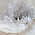 Silver Winged Heart Ring