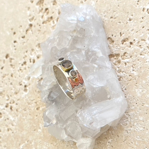 Smoky Quartz Ring - Vermeil