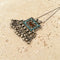 Vintage Silver, Glass & Turquoise Pendant