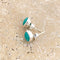 Turquoise Stud Earrings - Bezel