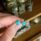 Turquoise Stud Earrings - Bezel