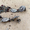 Beaded Tribal Earrings with Labradorite & Garnets