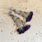 Amethyst & Onyx Beaded Earrings