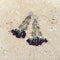 Amethyst & Onyx Beaded Earrings