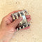 Vintage Tekke Gilded Silver Carnelian Bangle from Turkmenistan