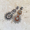 Silver Indian Earrings - Banjara Kundan