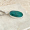 Emerald Green Quartz Large Oval Pendant - Grace