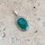 Emerald Quartz Oval Pendant - Tulsi