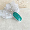 Emerald Green Quartz Large Oval Pendant - Grace