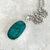 Emerald Green Quartz Large Oval Pendant - Grace