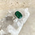 Deep Emerald Green Quartz Solange Ring