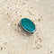 Emerald Green Quartz Large Oval Ring - Kumari