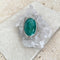 Emerald Green Quartz Oval Ring - Jyoti