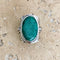 Emerald Quartz Oval Ring - Kumari