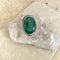 Emerald Green Quartz Oval Ring - Jyoti
