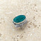 Emerald Green Quartz Large Oval Ring - Kumari