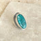 Emerald Green Quartz Oval Ring - Jyoti