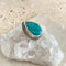 Emerald Green Quartz Teardrop Ring - Jyoti