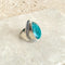 Emerald Green Quartz Teardrop Ring - Jyoti