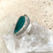 Emerald Green Quartz Teardrop Ring - Joyti