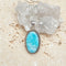 Larimar Oval Pendant & Earring Set - Mishka