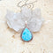 Larimar Teardrop Pendant - Mishka