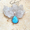 Larimar Teardrop Pendant - Mishka