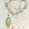 Prehnite & Crystal Quartz Beaded Necklace