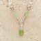 Prehnite & Crystal Quartz Beaded Necklace