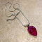 Ruby Quartz Necklace & Earring Set - Amrita