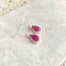 Ruby Red Quartz Teardrop Earrings - Melita