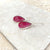Ruby Red Quartz Teardrop Earrings - Melita