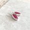 Ruby Red Quartz Marquise Earrings - Grace