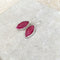 Ruby Red Quartz Marquise Earrings - Grace
